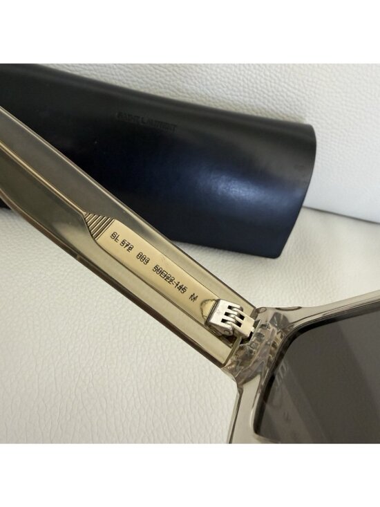 Saint Laurent SL 572 Beige/Silver Mirrored (003) Sunglasses main image 8
